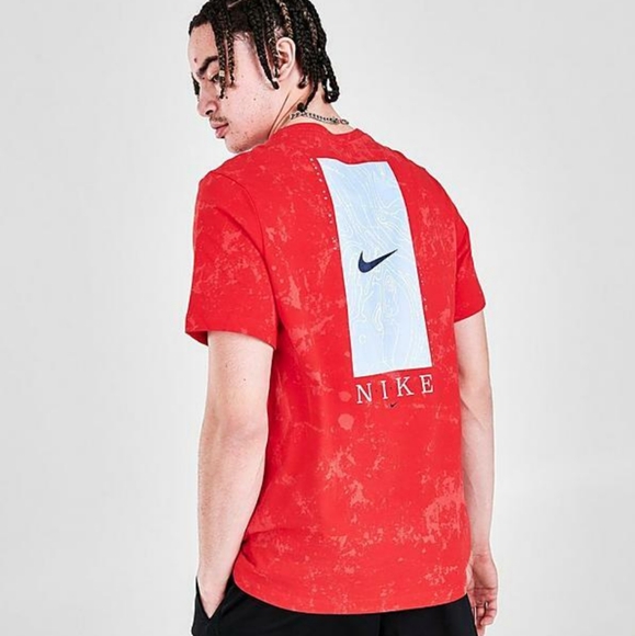 Nike Other - Nike Men's Red Tie Dye T-Shirt with Pocket